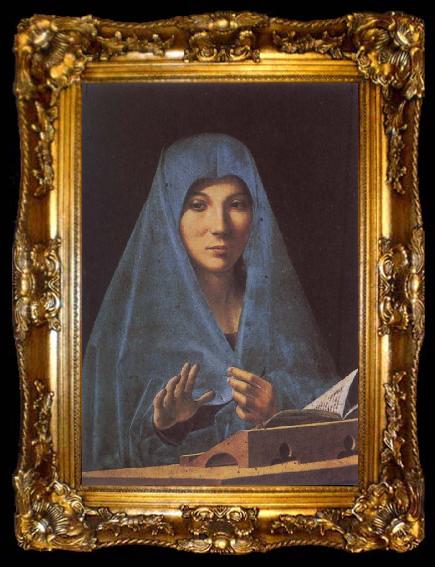 framed  Antonello da Messina Virgin Annunciate, ta009-2